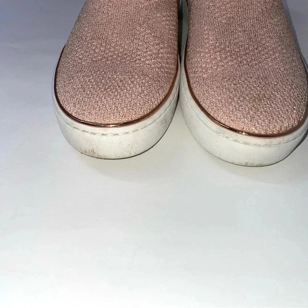 MICHAEL Michael Kors Women's Skyler Slip-On Sneakers Rose Gold Size 9
